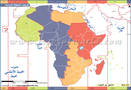 أفريقيا المنطقة الزمنية خريطة